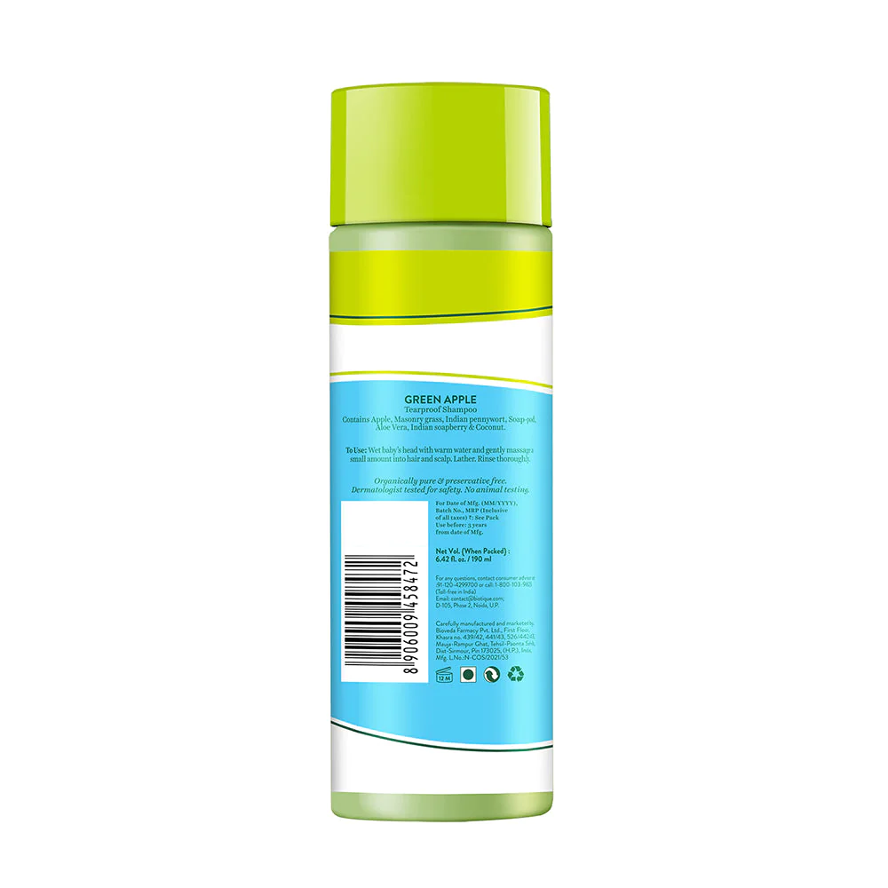 Biotique Green Apple Tearproof Shampoo (Teddy Bear) 190 ml view 2