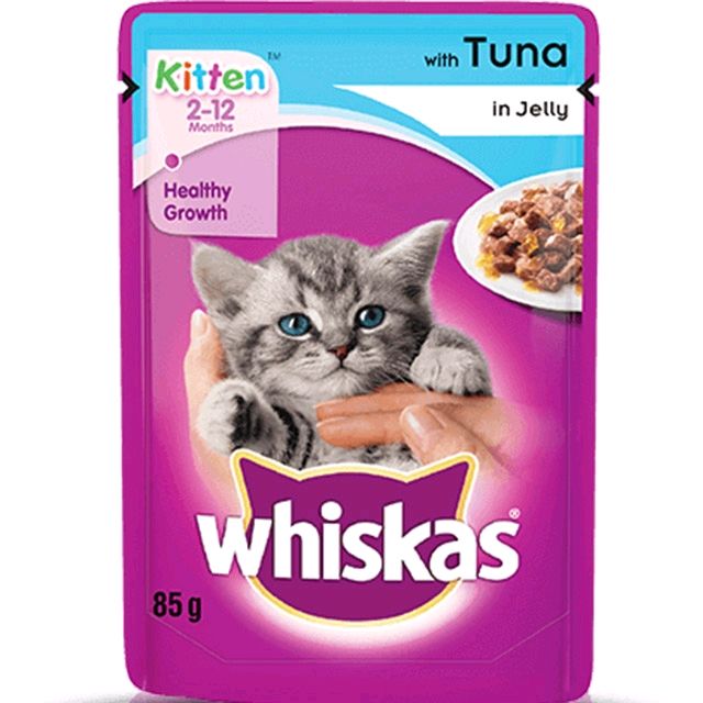 Whiskas Wet Cat Food Kitten - Tuna in Jelly 85 g