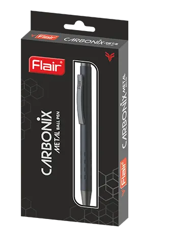 Flair Carbonix Retractable Ball Pen Black