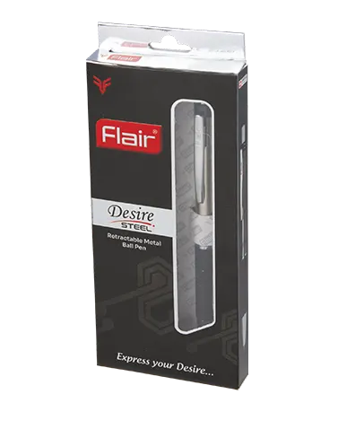 Flair Desire Steel Retractable Ball Pen Black