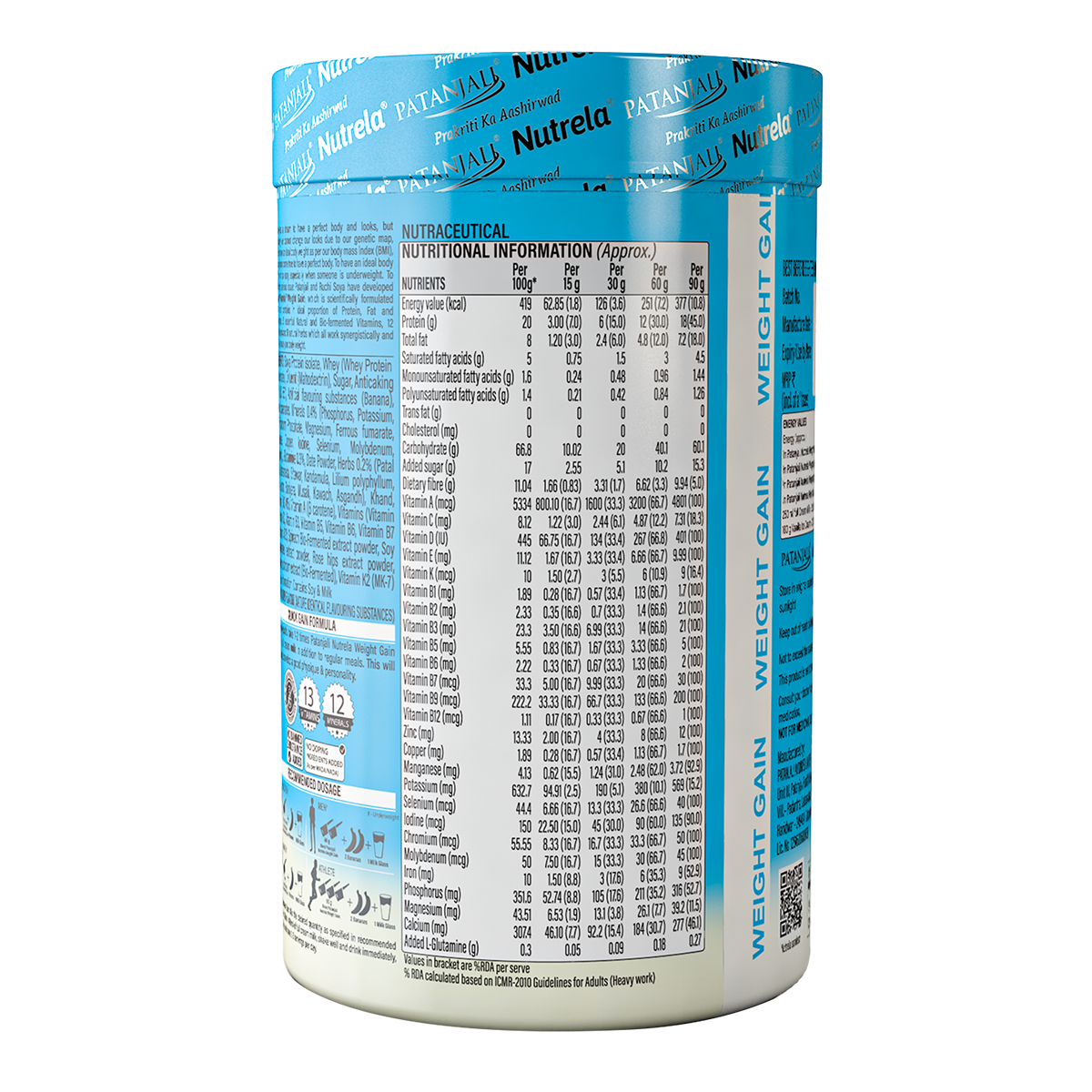 Patanjali Nutrela Weight Gain 500 g view 3