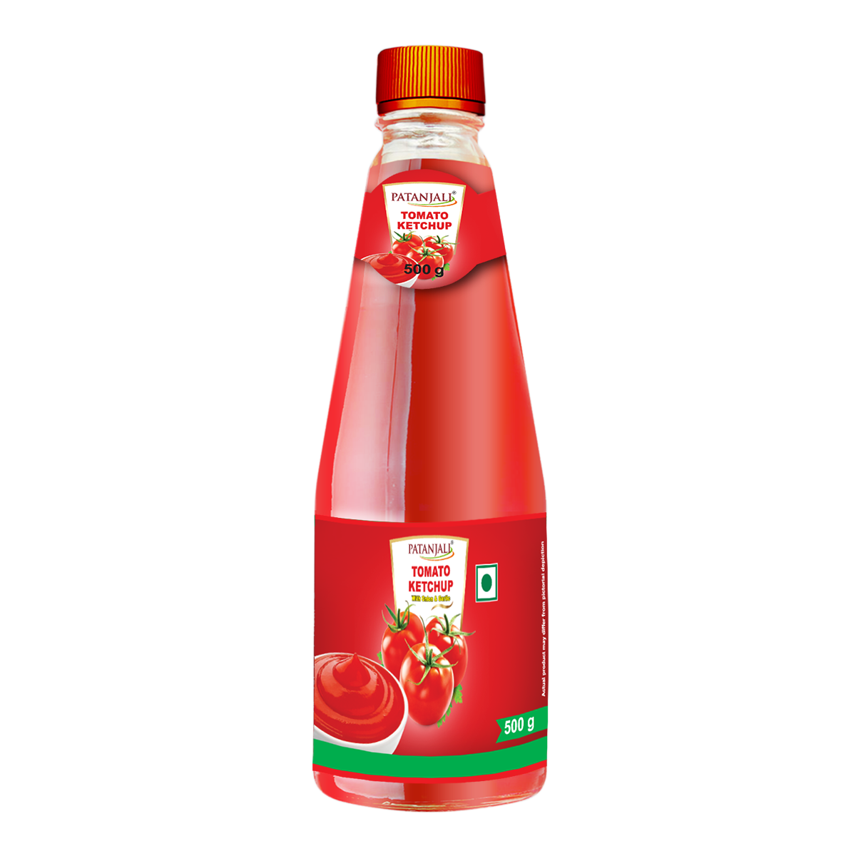 Patanjali Tomato Ketchup with Onion & Garlic Bottle 500 g view 2