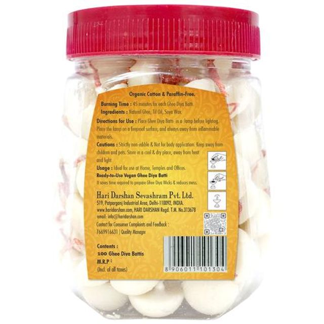 Hari Darshan Special Ghee Diya Battis 100 Pcs view 2