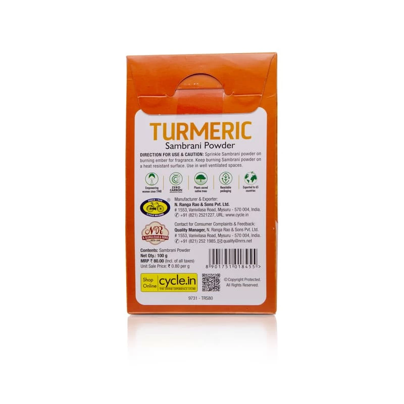 Cycle Turmeric Sambrani Powder 100 g view 2