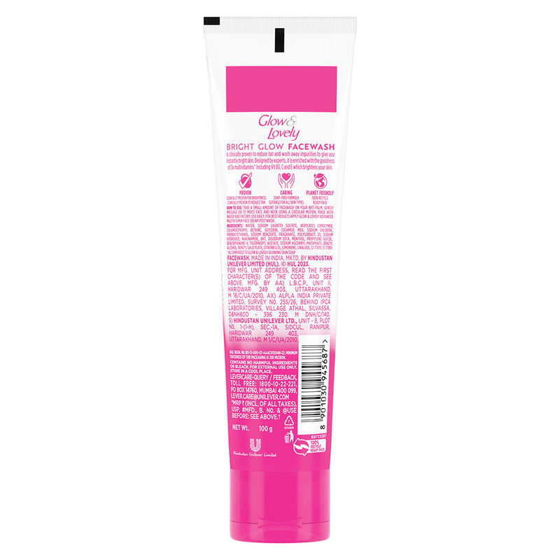 Glow & Lovely Bright Glow Face Wash 100 g view 2