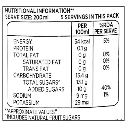 Tropicana Juice Litchi Delight Fruit Juice 1 L view 3