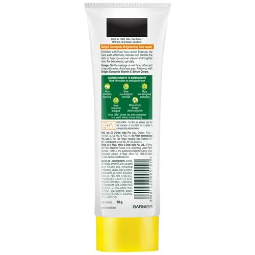 Garnier Bright Complete Vitamin C Face Wash 50 g view 2