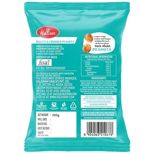 Haldirams Classic Roasted Crushed Peanuts 200 g view 2