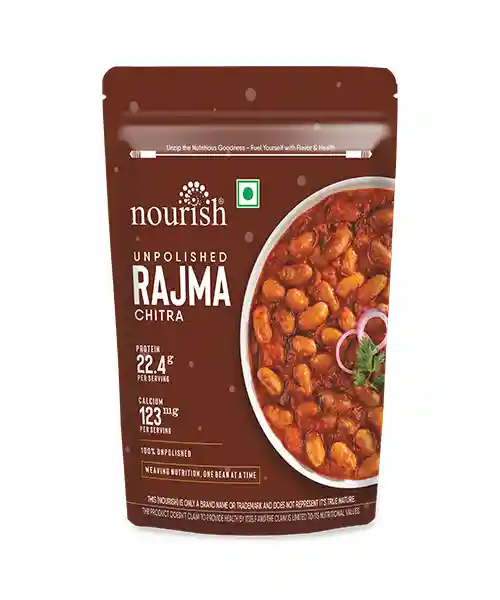 Nourish Unpolished Rajma Chitra 500 g view 2