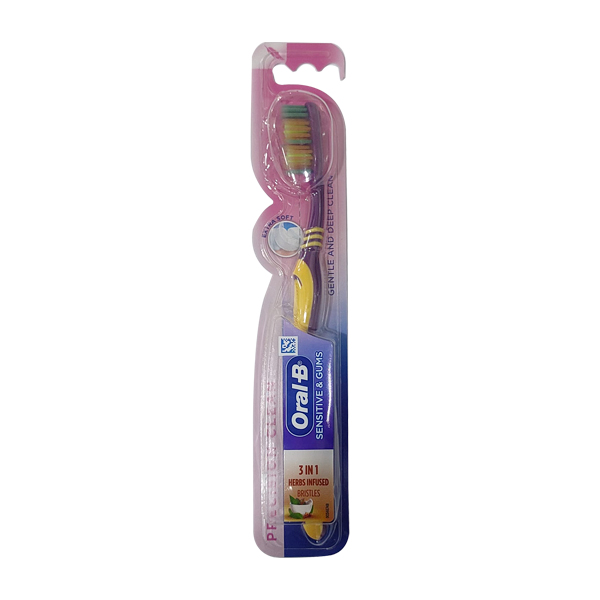 Oral B Sensitive & Gums 3 in 1 Herbs Infused Toothbrush
