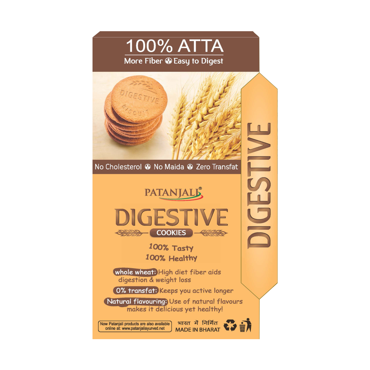 Patanjali Digestive Cookies 250 g view 2