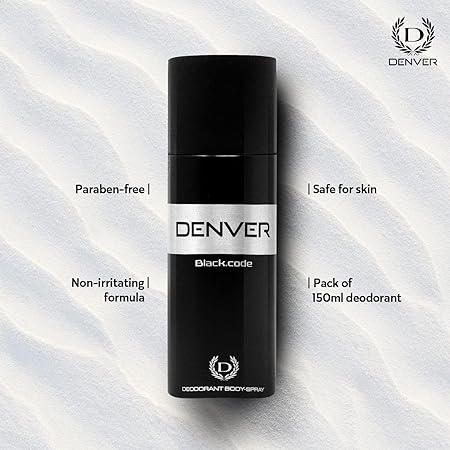 Denver Black Code Deo Long Lasting 150 ml view 3
