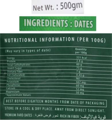 Apis Arabian Pearls Premium Fard Dry Dates 500 g view 3