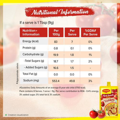 Maggi Pichkoo Rich Tomato Ketchup Tangy Flavour 75 g view 3