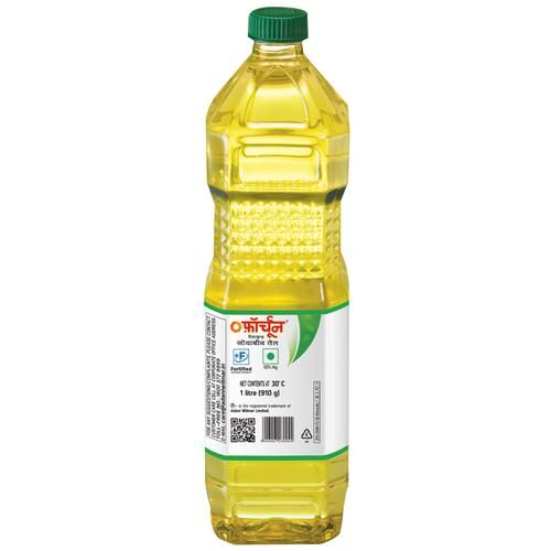 Fortune Refined Soyabean Oil Bottle 1 L view 2
