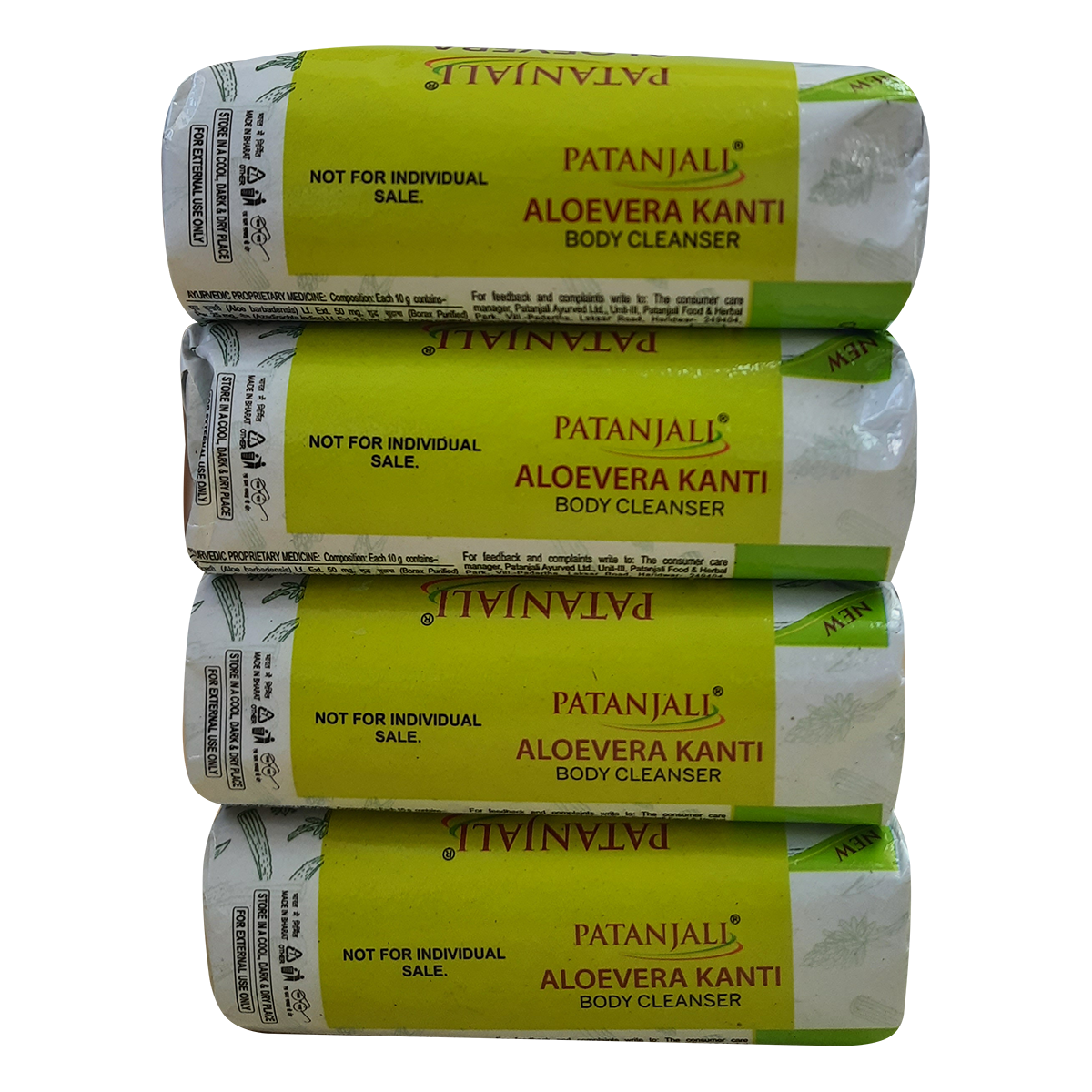 Patanjali Aloevera Kanti Body Cleanser (Pack of 4 x 150 g each) view 2
