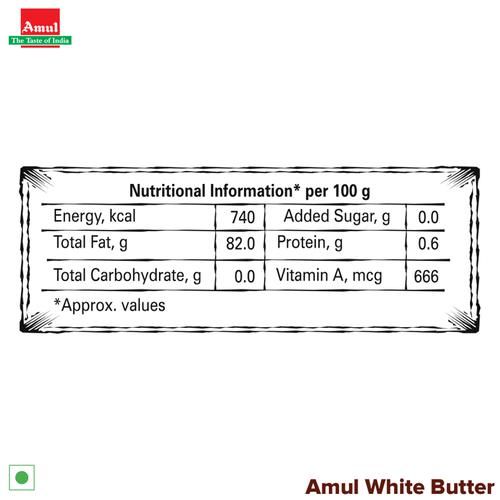 Amul White Butter - Unsalted 100 g view 3