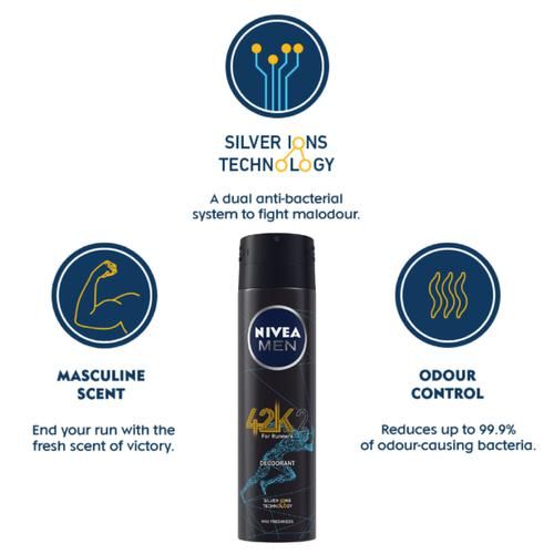 Nivea Men 42k Deodorant 150 ml view 3