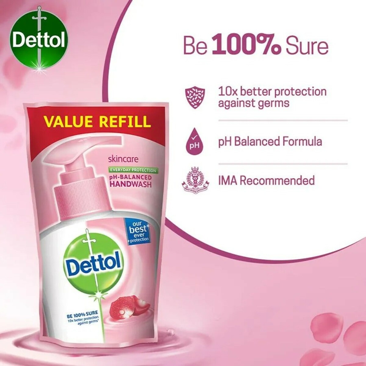 Dettol Hand Wash Skincare(Pack of 3 x 175 ml each) view 3
