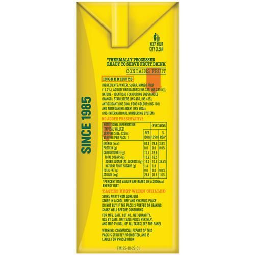 Frooti Mango Drink 160 ml view 5