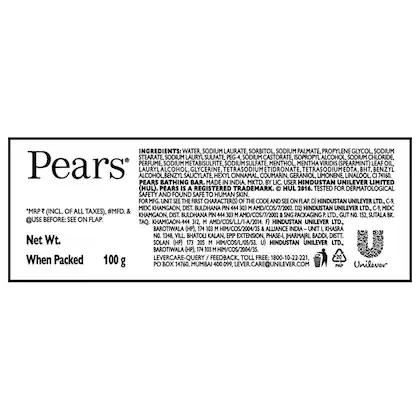Pears Soft & Fresh Soap Bar 100 g view 3