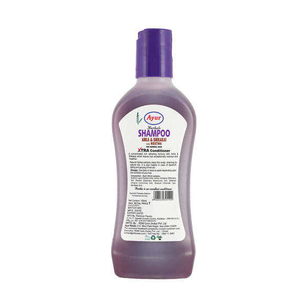 Ayur Herbal Amla and Shikakai Shampoo 100 ml view 2