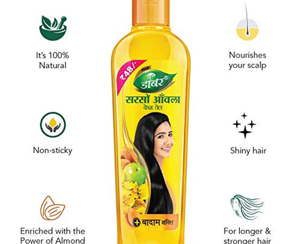 Dabur Amla Sarso Hair Oil 80 ml view 2