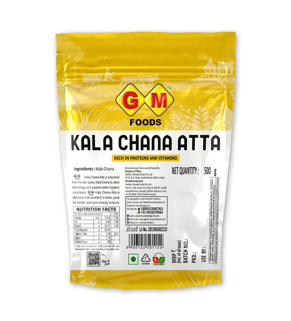 GM Foods Kala Chana Atta 500 g view 2