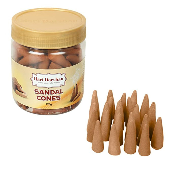 Hari Darshan Sandal Dhoop Cones 125 g view 2