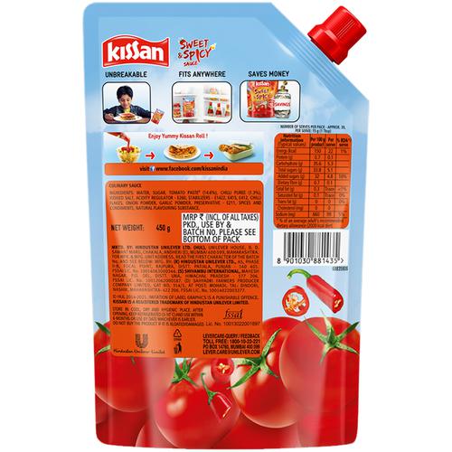 Kissan Sweet & Spicy Ketchup Doy 450 g view 2