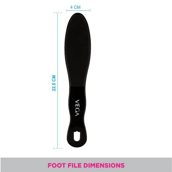 Vega Pedicure Black Emery Foot File PD-06 1 Piece view 2