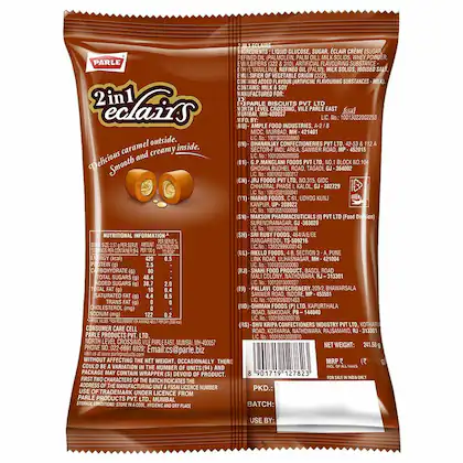 Parle 2 In 1 Eclairs Toffee 242 g view 2