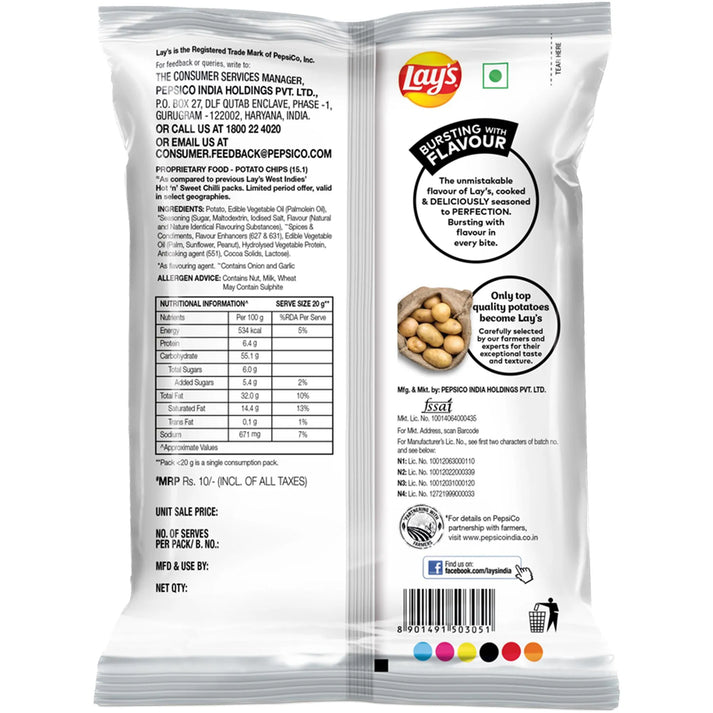 Lays West Indies Hot 'N' Sweet Chilli 28 g view 2