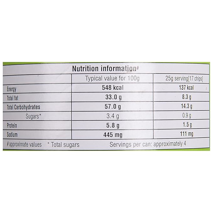 Pringles Potato Crisps Sour Cream & Onion Flavour 110 g view 2
