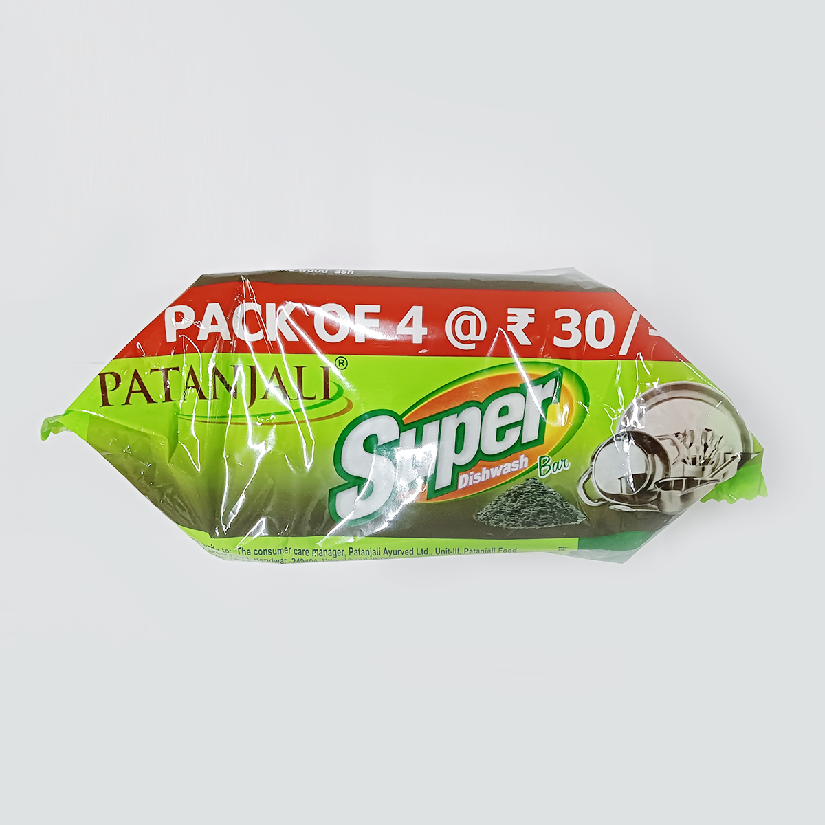 Patanjali Super Dish Wash Bar (Pack Of 4 X 105 g each) view 4