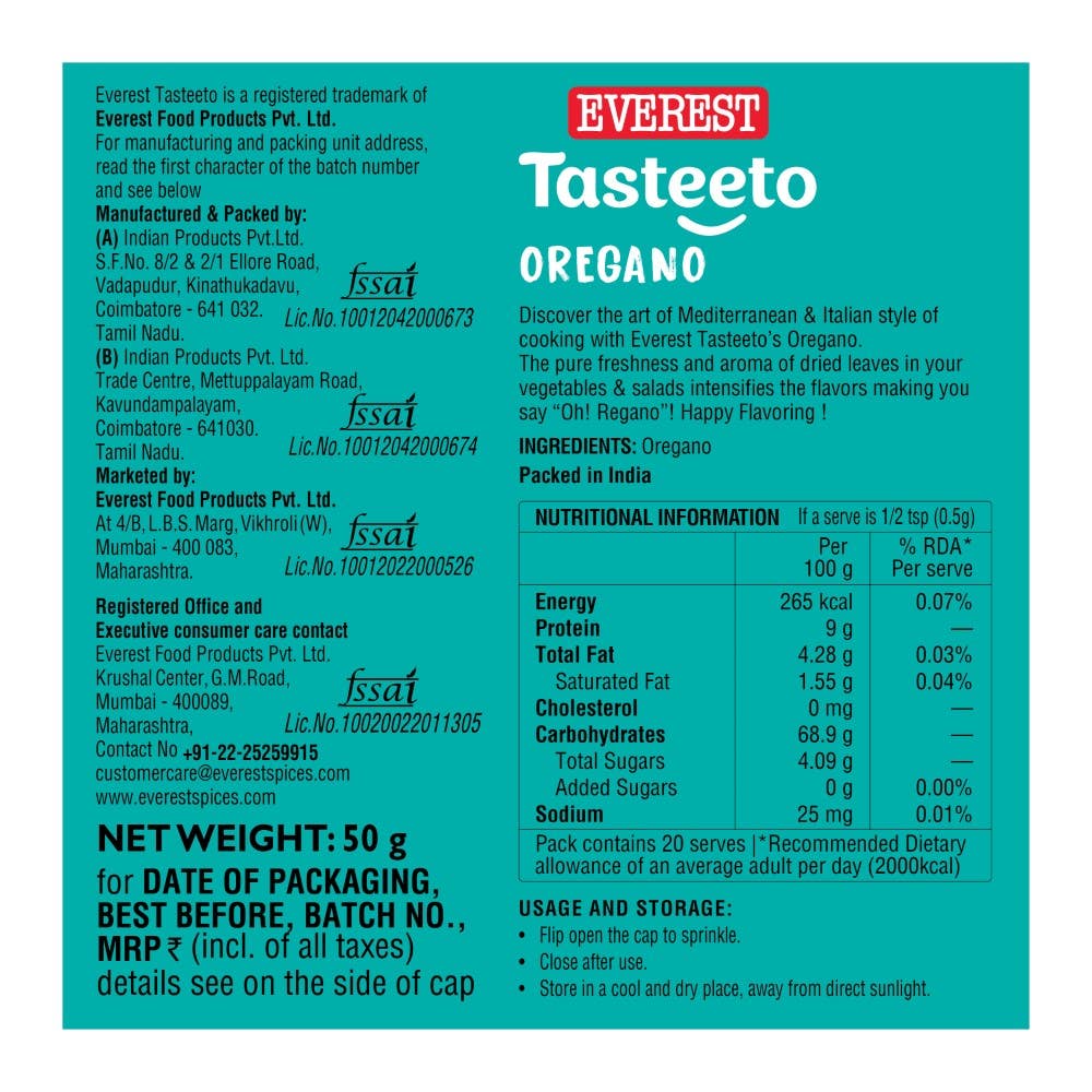 Everest Oregano 10 g view 2
