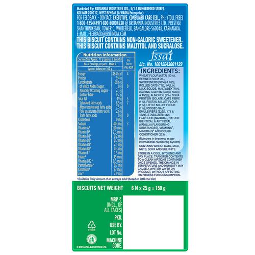Britannia Nutri Choice Oats Cookies 150 g view 3