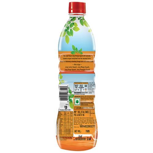 Kissan Juicy Orange Squash 750 ml view 2