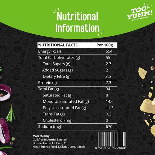 Too Yumm Potato Chips - Cream & Onion 45 g view 3