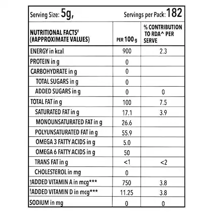 Independence Refined Soya Bean Oil Pouch 1 L view 3