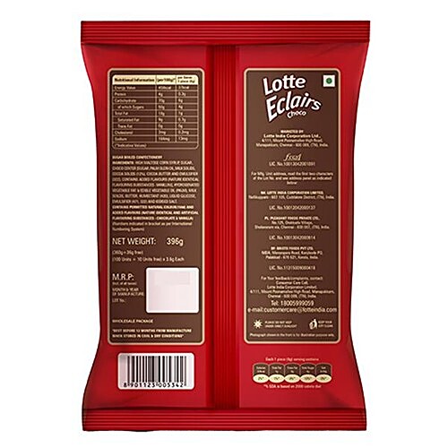 Lotte Eclairs Chocolate 396 g view 2