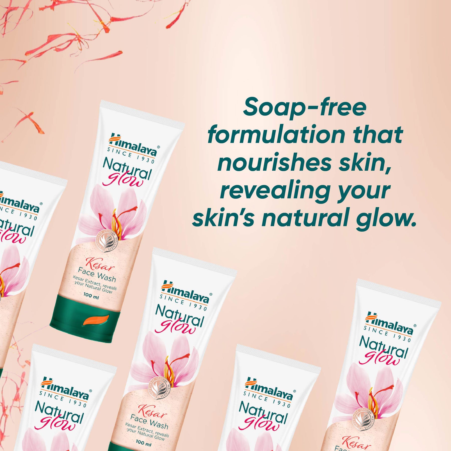 Himalaya Natural Glow Kesar Face Wash 100 ml view 2