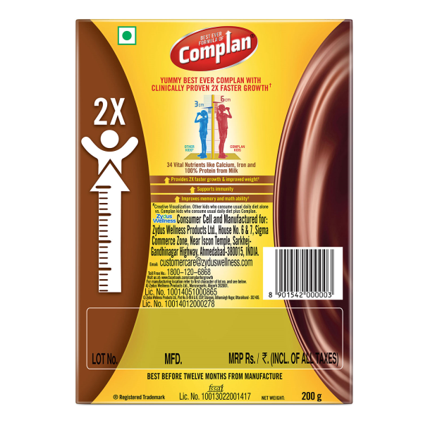 Complan Nutrition Drink - Royale Chocolate Refill 200 g view 2