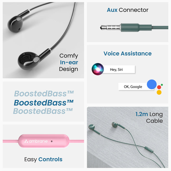 Ambrane Stringz 38 Lite Wired Earphones view 4