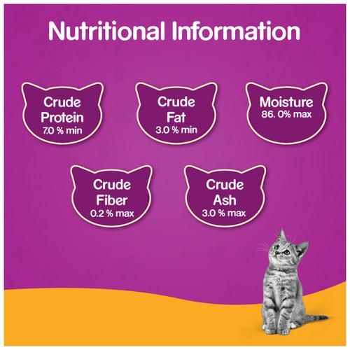 Whiskas Wet Cat Food Adult 1+ Years - Salmon in Gravy 85 g view 3