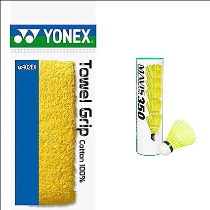 Yonex AC 402 EX Badminton Grip + Mavis 200