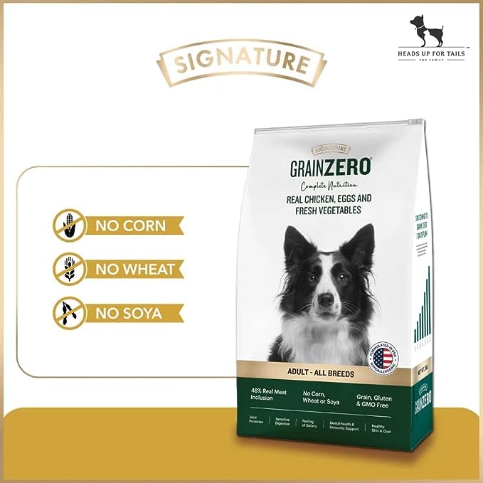 Grainzero Dog Dry Food - Adult, Chicken, Eggs & Vegetables 1.2 Kg view 3