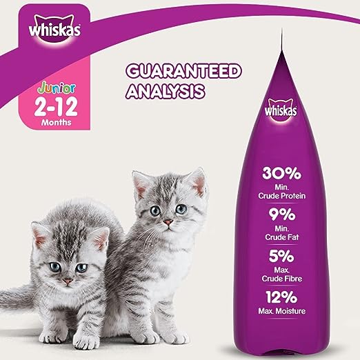 Whiskas Dry Cat Food For Mother & Kitten - Junior Ocean Fish 450 g view 3
