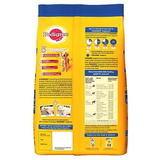 Pedigree Dry Dog Food - Adult, Chicken & Vegetables 1.2 Kg view 2