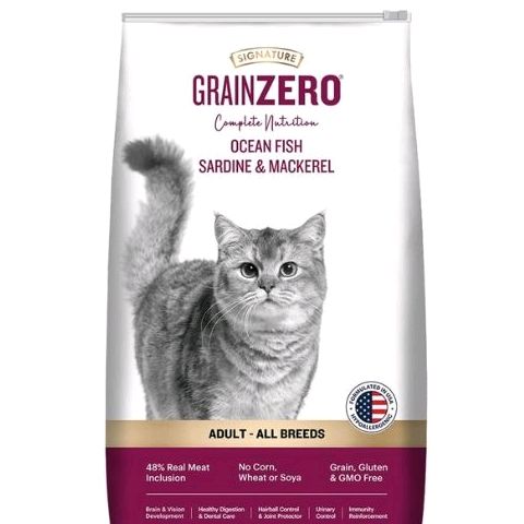 Grainzero Cat Dry Food - Adult, Ocean Fish, Sardine & Mackeral 1.2 Kg